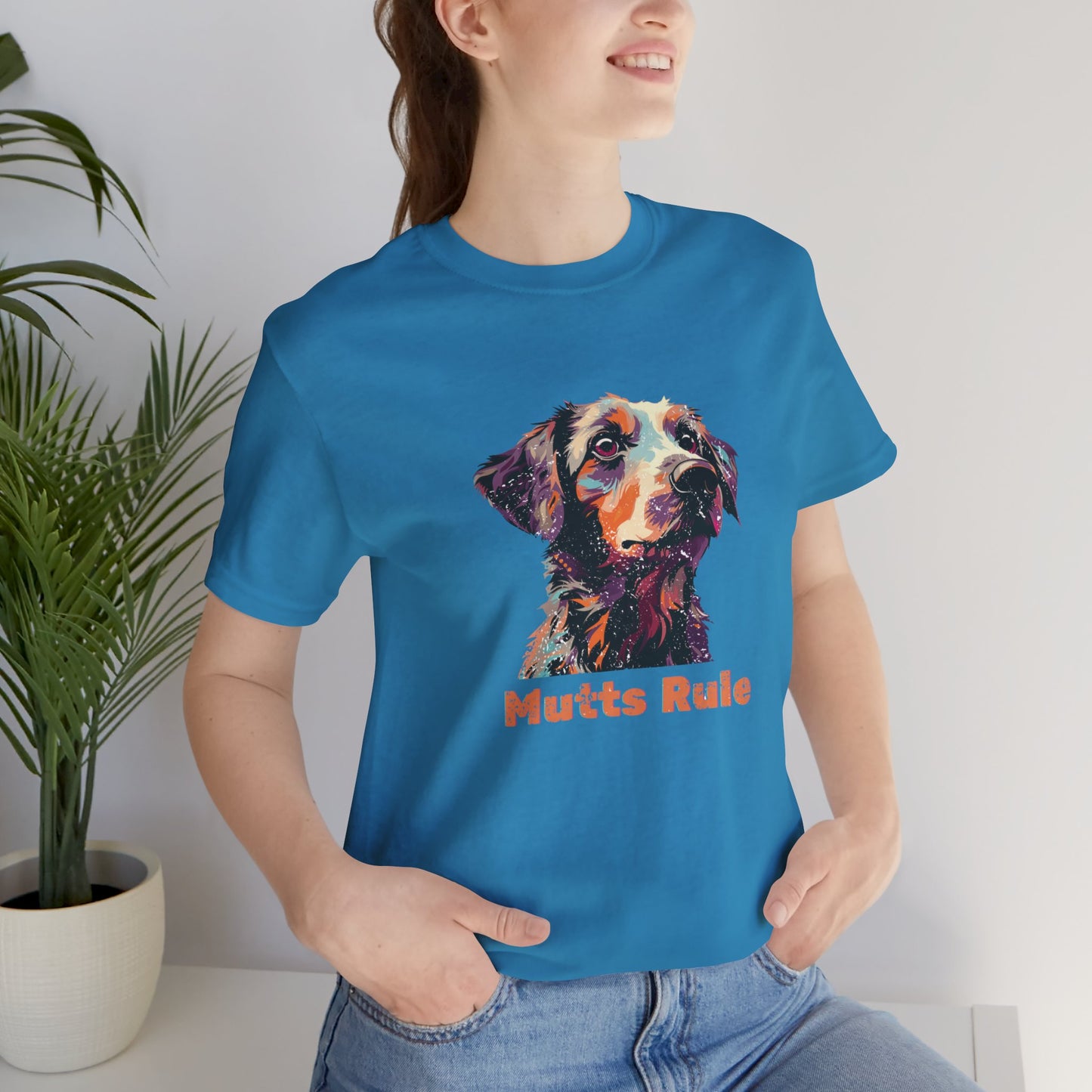 Mutts Color Splash - Unisex Jersey Short Sleeve Tee