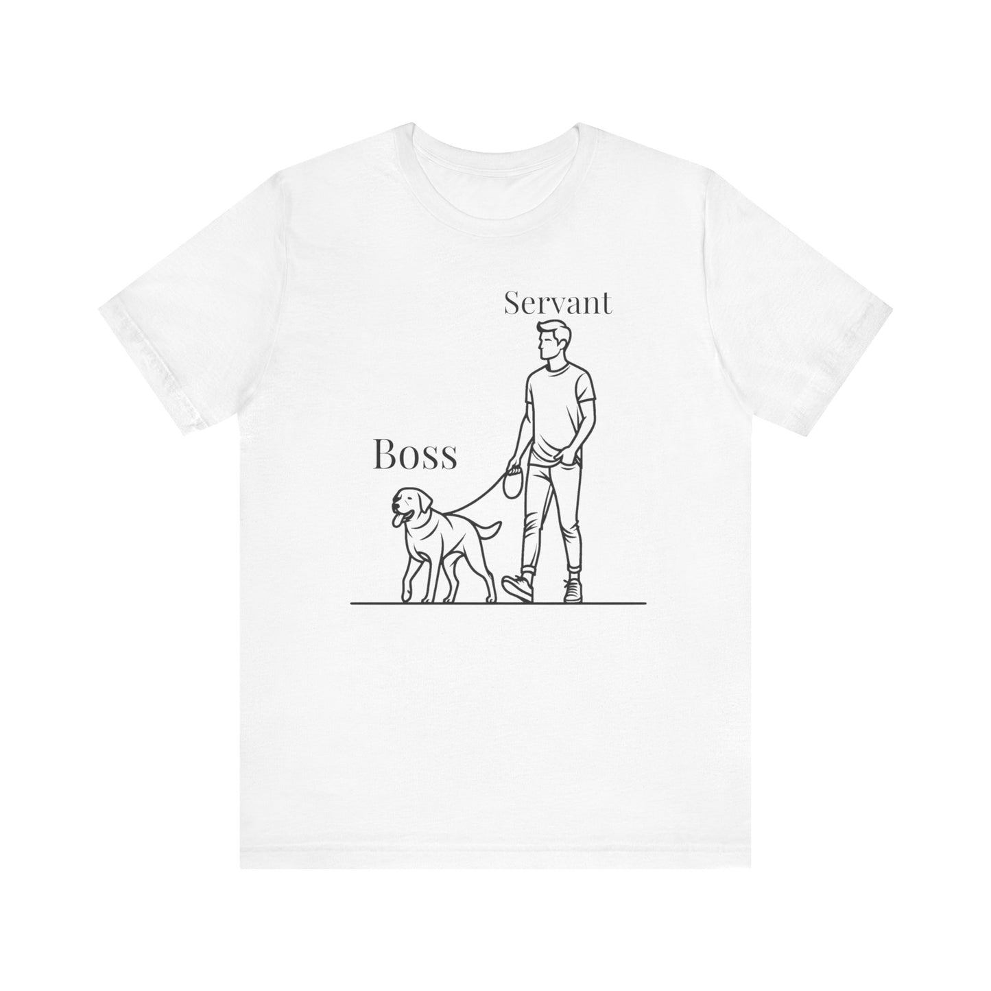 Boss and Servant Male - Unisex Jersey Short Sleeve Tee