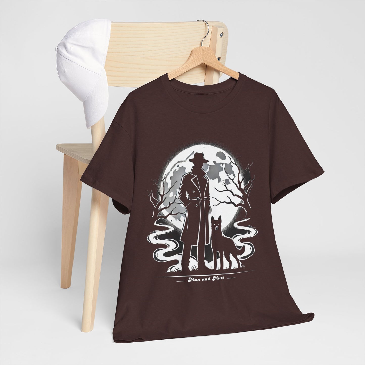 Man and Mutt Halloween Moon Tee