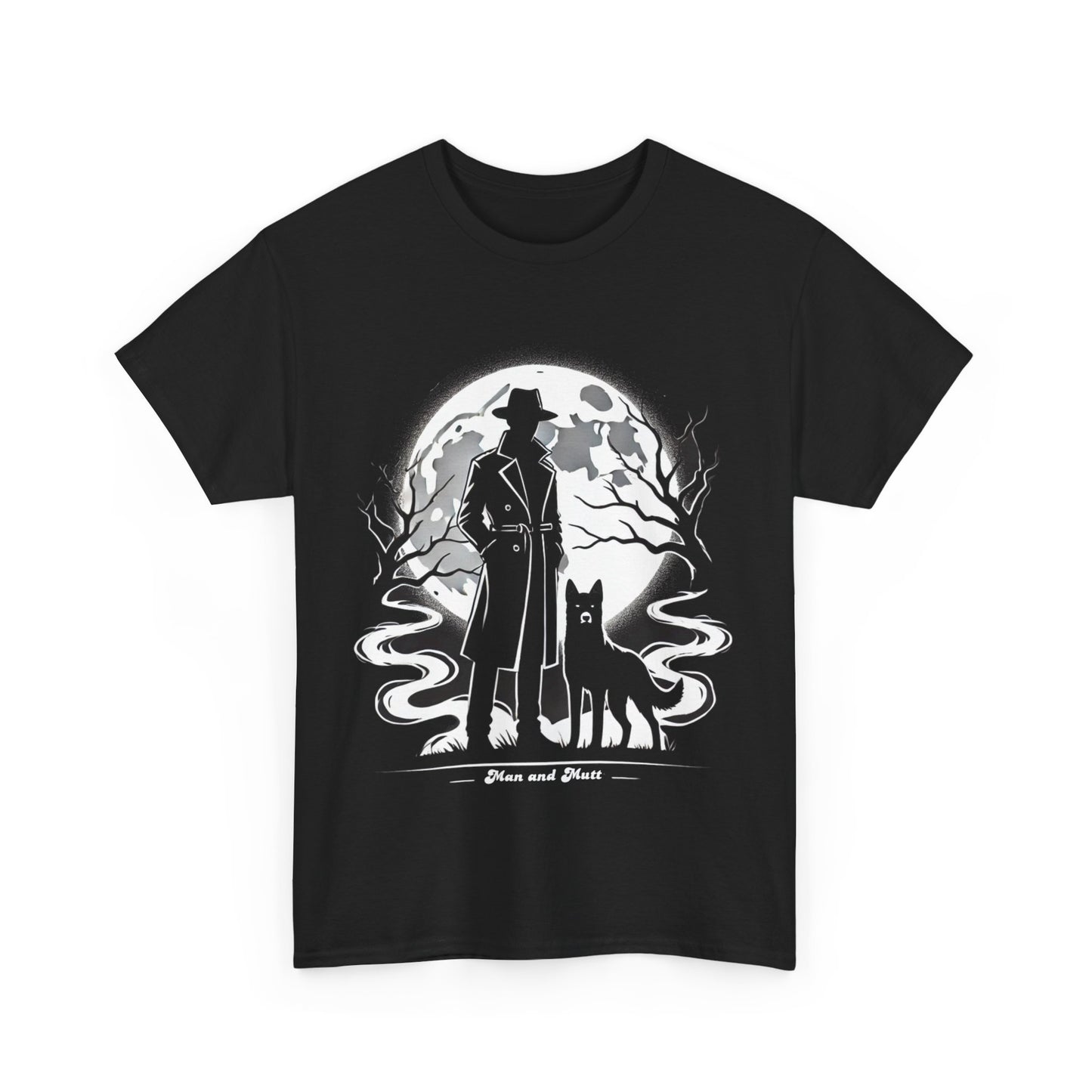 Man and Mutt Halloween Moon Tee