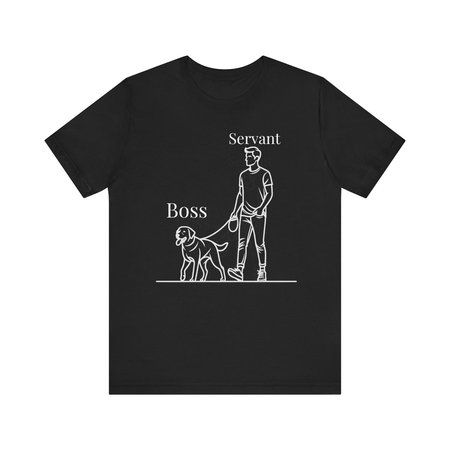 Boss and Servant Male - Unisex Jersey Short Sleeve Tee